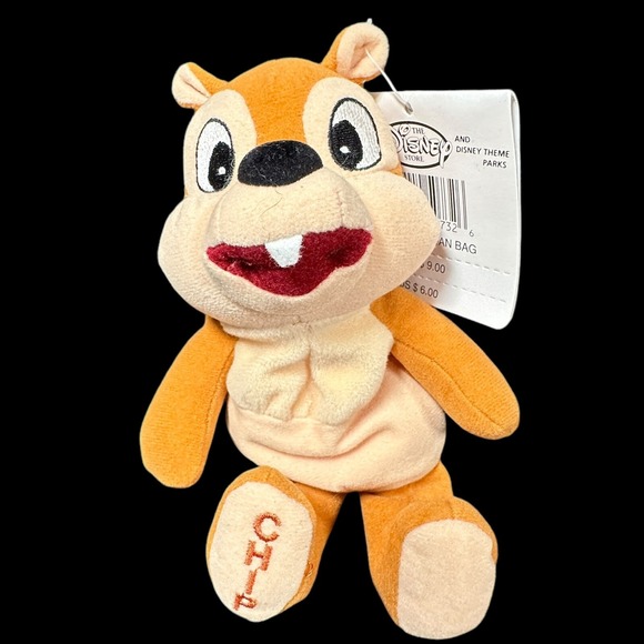 Disney Other - Disney Store Exclusive Chip Bean Bag Plush w/Tag Vintage
